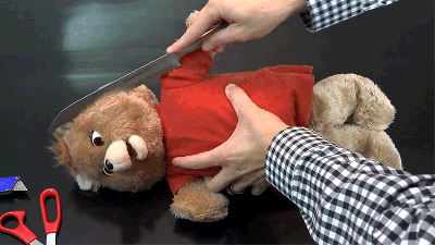 Watch A Teddy Ruxpin Get Hacked Apart To See What Makes Him Work