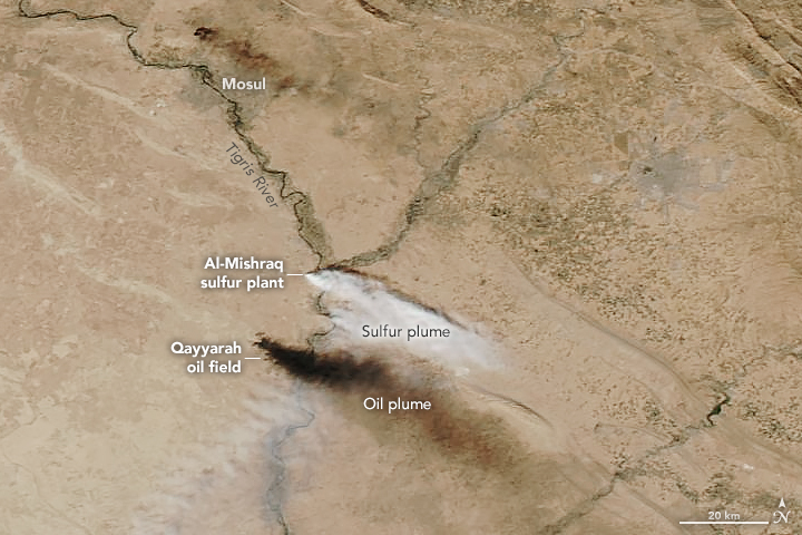 An Enormous Cloud Of Toxic Sulphur Is Spreading Across Iraq