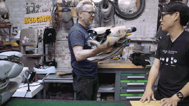 Adam Savage Built A Perfect Replica Of The Fifth Element’s Zorg ZF-1 Blaster