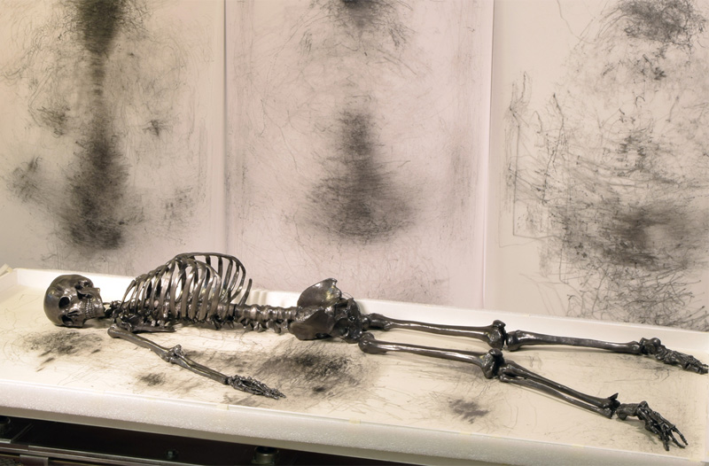 This Life-Sized Skeleton Pencil Will Rattle Itself Out Of Existence