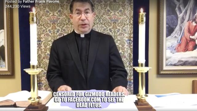 Trump-Loving Catholic Priest Livestreams Aborted Fetus On Facebook