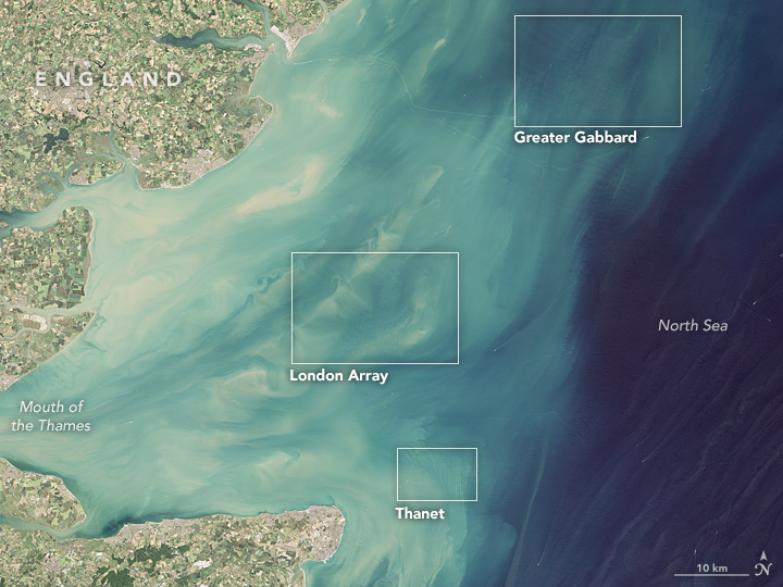 Satellite Captures A Surprising Impact Of Offshore Wind Farms