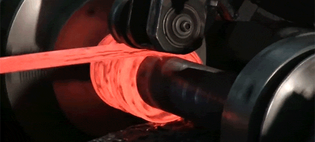 red hot iron