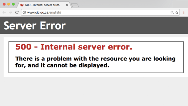 Canada’s Immigration Site Keeps Crashing For Some Reason
