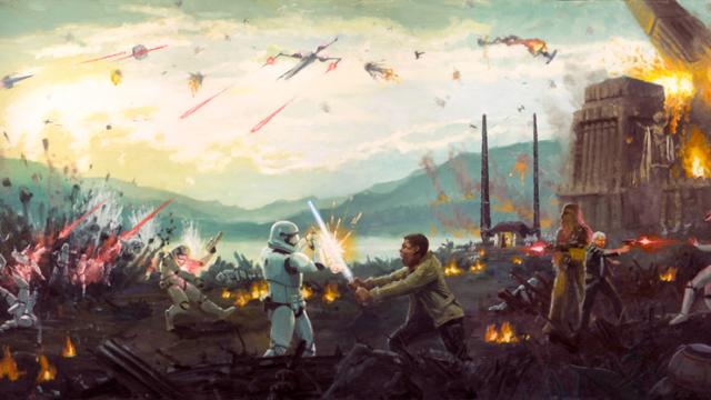 Finn Takes On TR-8R In This Insane Force Awakens Art, Part Of A Batch Of New Star Wars Pieces