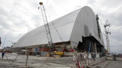 Chernobyl’s Gigantic Radiation Shield Is Now Being Moved Into Place