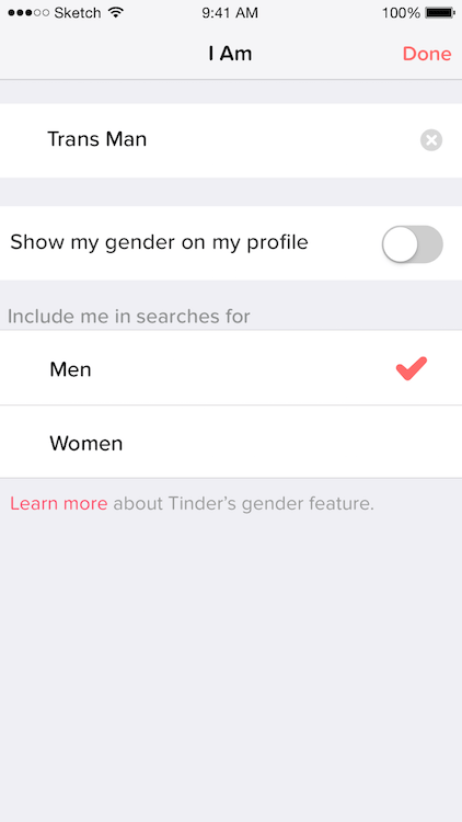 Tinder Introduces More Inclusive Gender Options