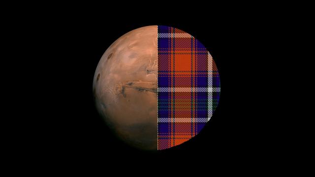 Mars Has Its Own Tartan Pattern