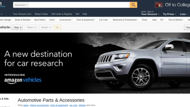 Amazon Now Sells Cars