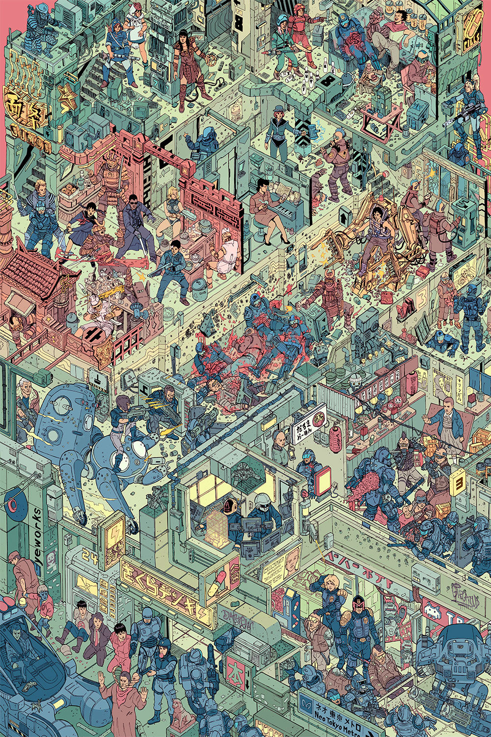 Can You Pick Out All The References In This Action-Packed Sci-Fi Poster Mashup?