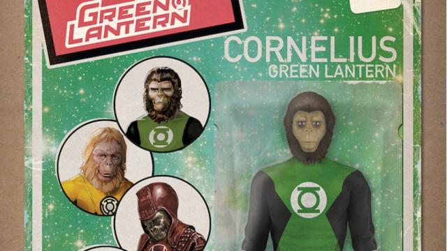 Planet Of The Apes/Green Lantern Crossover Covers Show Cornelius In Action