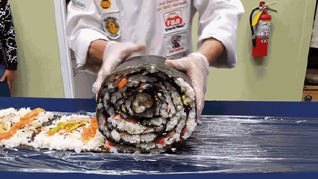 You’ll Need A Barrel Of Soy Sauce For This Monstrous Sushi Roll