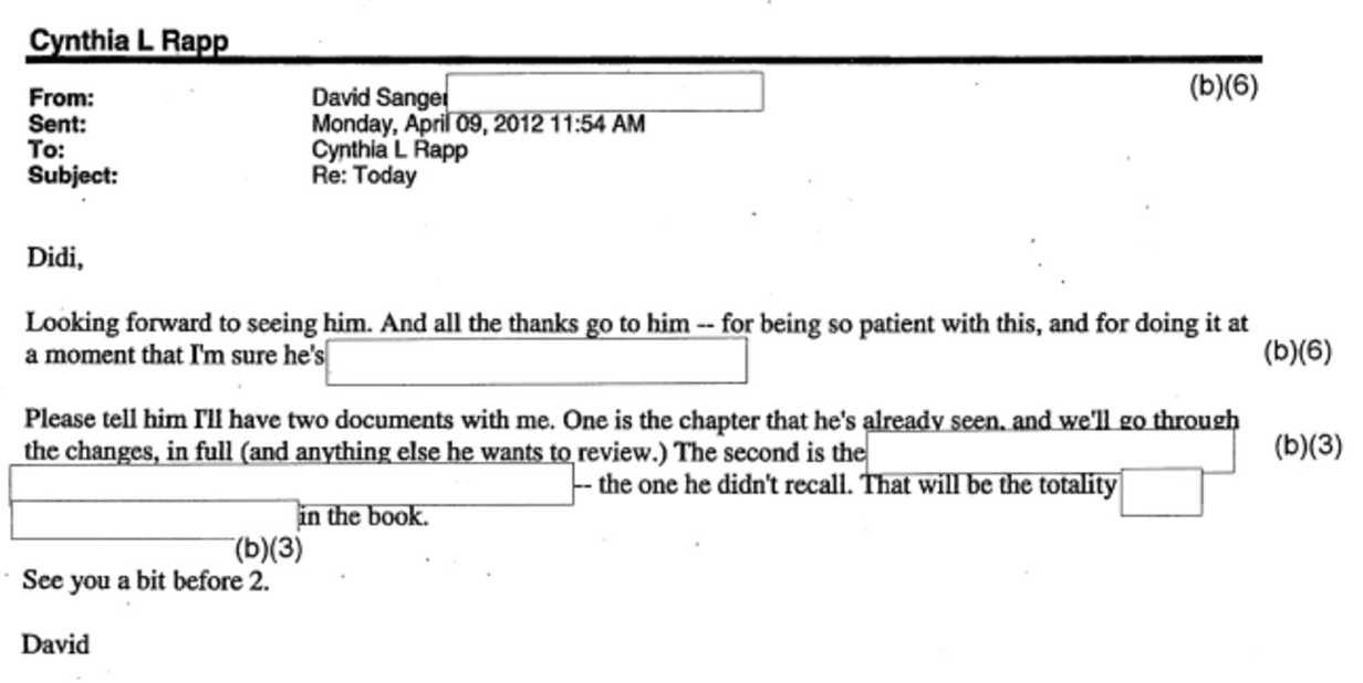 Emails: CIA Official Reviewed Parts Of Times Reporter’s Book Before Publication