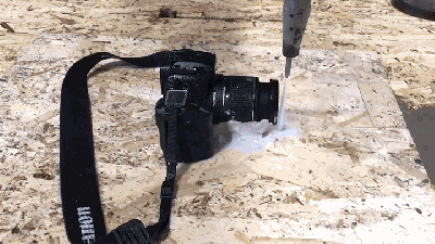 Don’t Leave Your Expensive Camera In The Path Of A High-Powered Water Jet