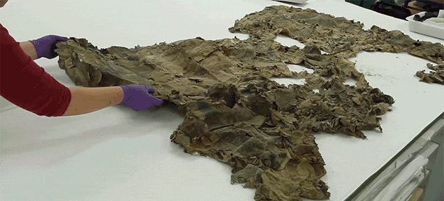 Watch A Destroyed 17th Century Map Get Painstakingly Restored