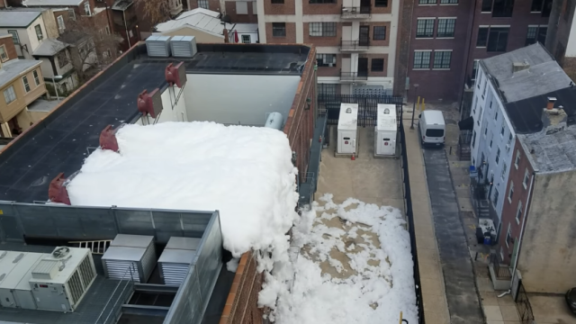 Explosion At Philadelphia Power Station Unleashes The Foam