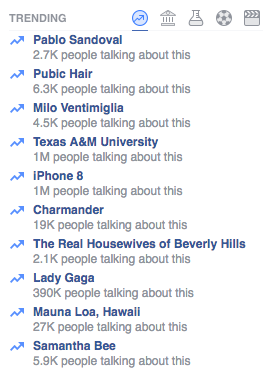 Pubic Hair Trended On Facebook This Morning