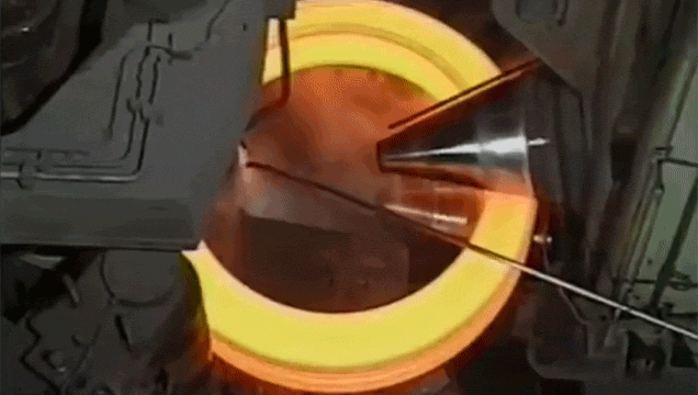 Please Enjoy This Supremely Awesome Video Of Giant Metal Parts Being Forged Inside A Factory