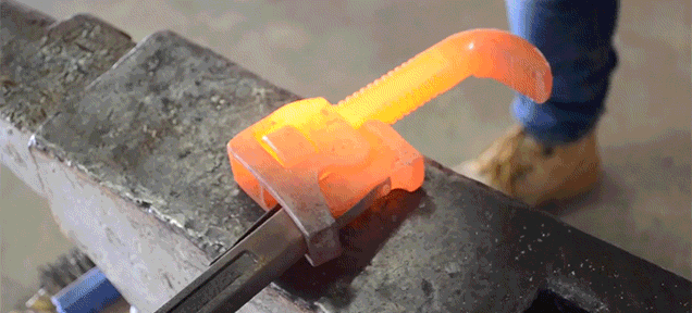 Watch A Monkey Wrench Get Forged Into A Cool-Arse Knife