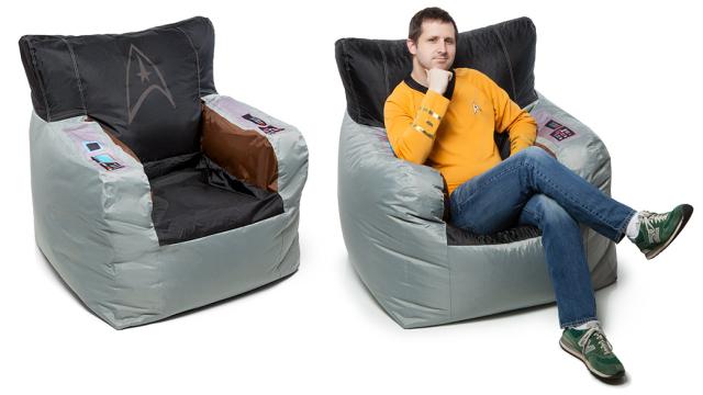 Take Command Of Your Den In Captain Kirk’s Bean Bag Chair