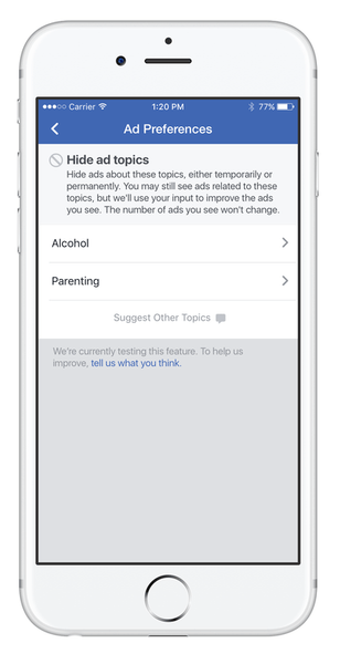 Facebook Will Now Let You Block Ads That Might Be ‘Upsetting’