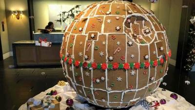 Witness The Sugar Content Of This Fully-Baked And Frosted Gingerbread Death Star