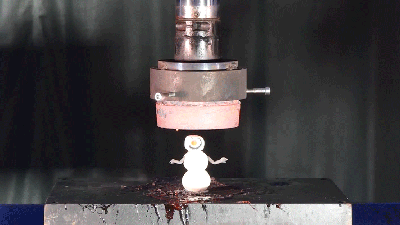 Hydraulic Press Crushes Christmas