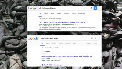 Google Changes Algorithm To Remove Holocaust-Denying Results