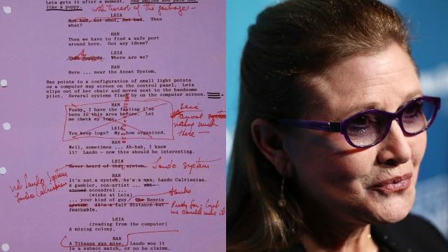 That Carrie Fisher Script For The Empire Strikes Back Is A Hoax