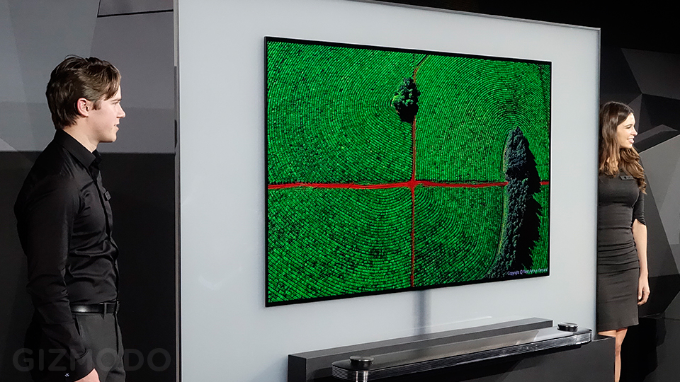 Just Look How Freaking Thin LG’s New OLED TVs Are