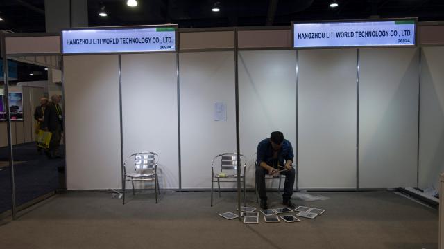 Dear God, Please Save This Poor Soul From The Saddest Booth At CES 2017