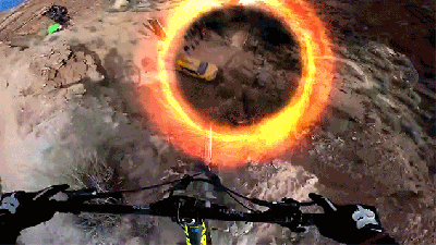 Biking Through Portals Like This Would Be So Freaking Sick