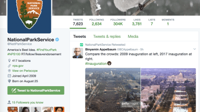 National Park Service Banned From Tweeting After Anti-Trump Retweets