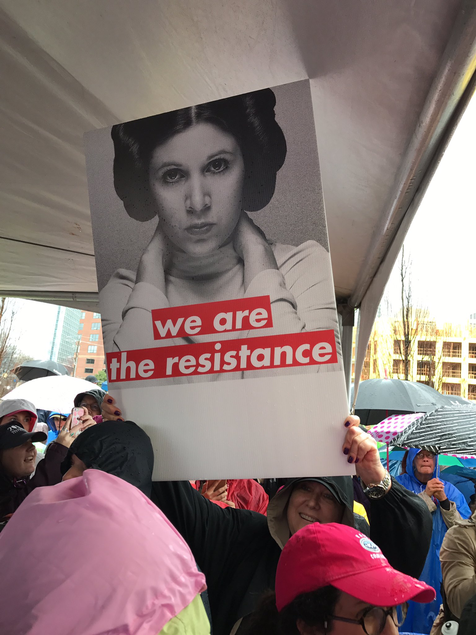 Women’s March Protesters Salute Rebel Hero Princess Leia