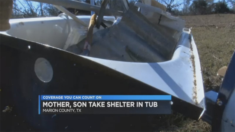 75-Year-Old Texas Woman Flies Through Tornado In Bathtub, Lands In Woods Unharmed