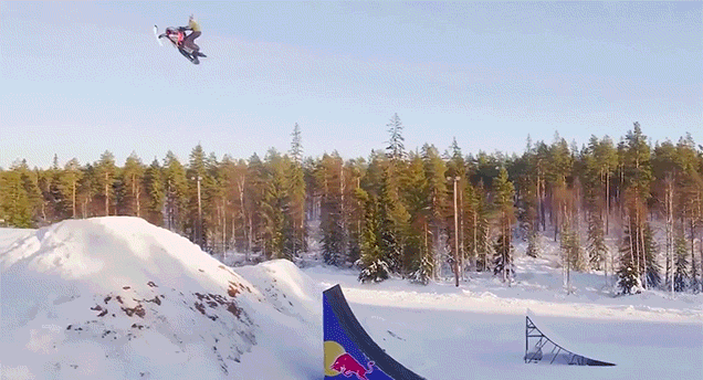 Watch The World’s First Double Backflip On A Snowmobile