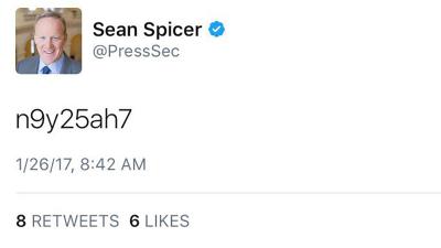 The White House Press Secretary Just Tweeted Something That Looks An Awful Lot Like A Password