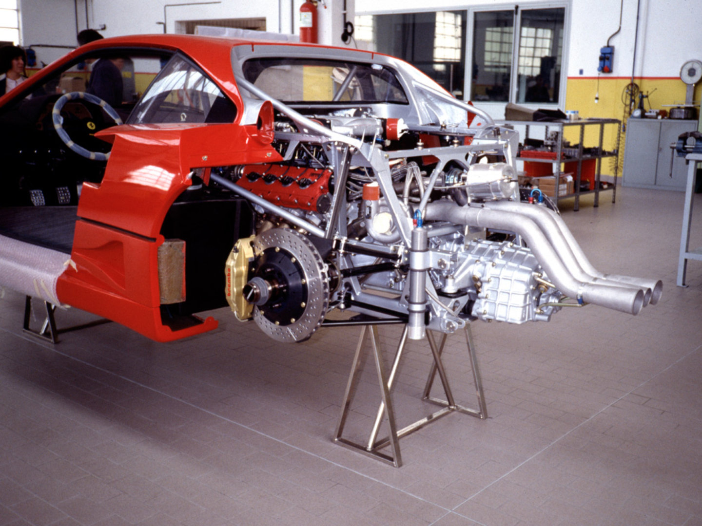 This Is What The Guts Of A Ferrari F40 Look Like