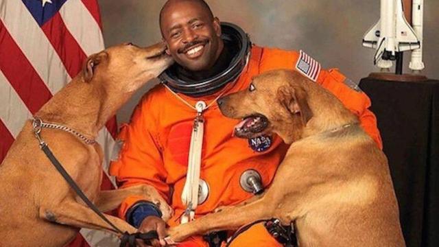 The Story Behind This Astronaut’s Viral Photo Is Even Cuter Than His Dogs