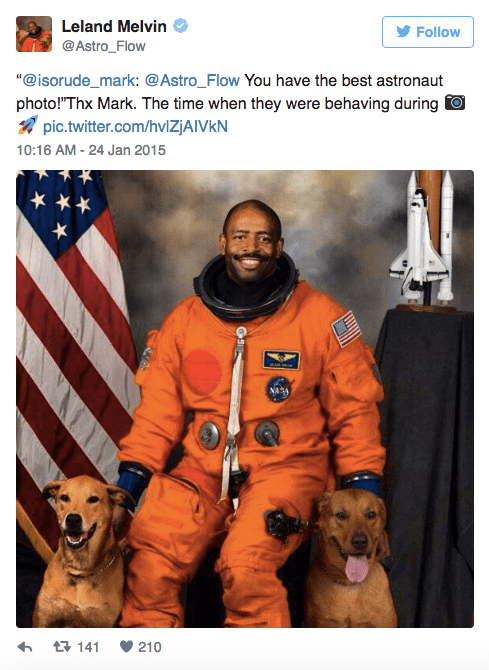 The Story Behind This Astronaut’s Viral Photo Is Even Cuter Than His Dogs