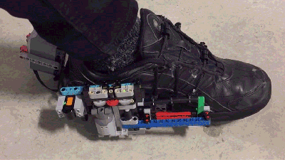 Save $US700 And Build Your Own Pair Of Self-Lacing Sneakers Using Lego