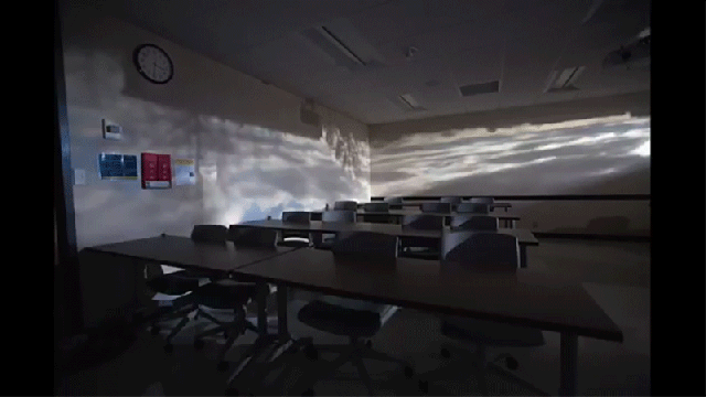 Genius Professor Turns His Classroom Into A Giant Pinhole Camera