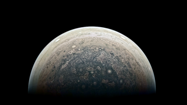 New Close-Up Image Of Jupiter’s South Pole Is Mind-Blowingly Beautiful