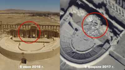 Drone Footage Shows Destruction At The Syrian World Heritage Site Of Palmyra