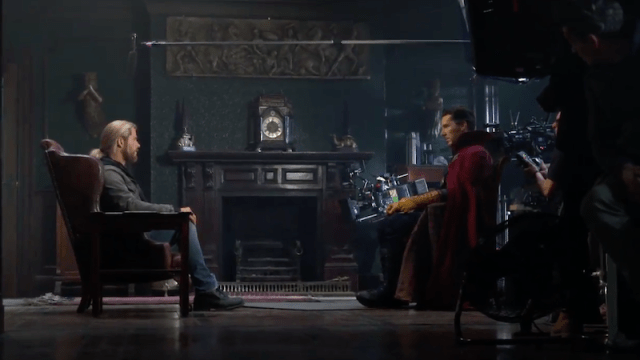Watch Benedict Cumberbatch And Chris Hemsworth Improv The Doctor Strange End Credits Tag