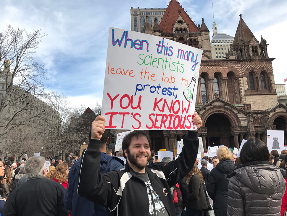 Scientists Protest, Plan To Fight Back Against Trump In Boston