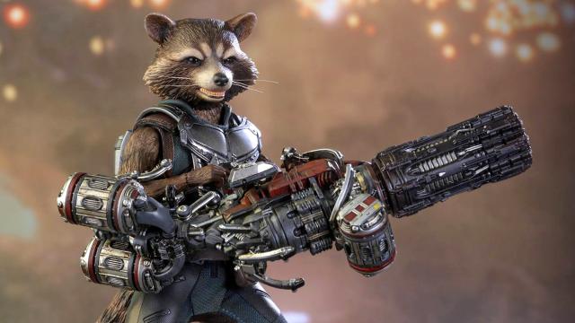 Hot Toys’ Rocket Raccoon Comes With A Blaster That’s Almost Bigger Than He Is