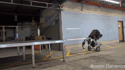 Boston Dynamics’ Newest Robot Moves Like A Donkey On Rollerblades