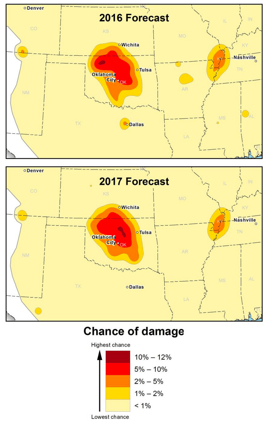 Here’s Where Americans Can Expect Earthquakes To Cause The Most Damage In 2017