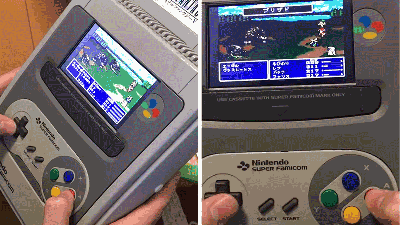 Guy Builds A Portable SNES That’s Basically The Switch’s Great-Great-Grandfather